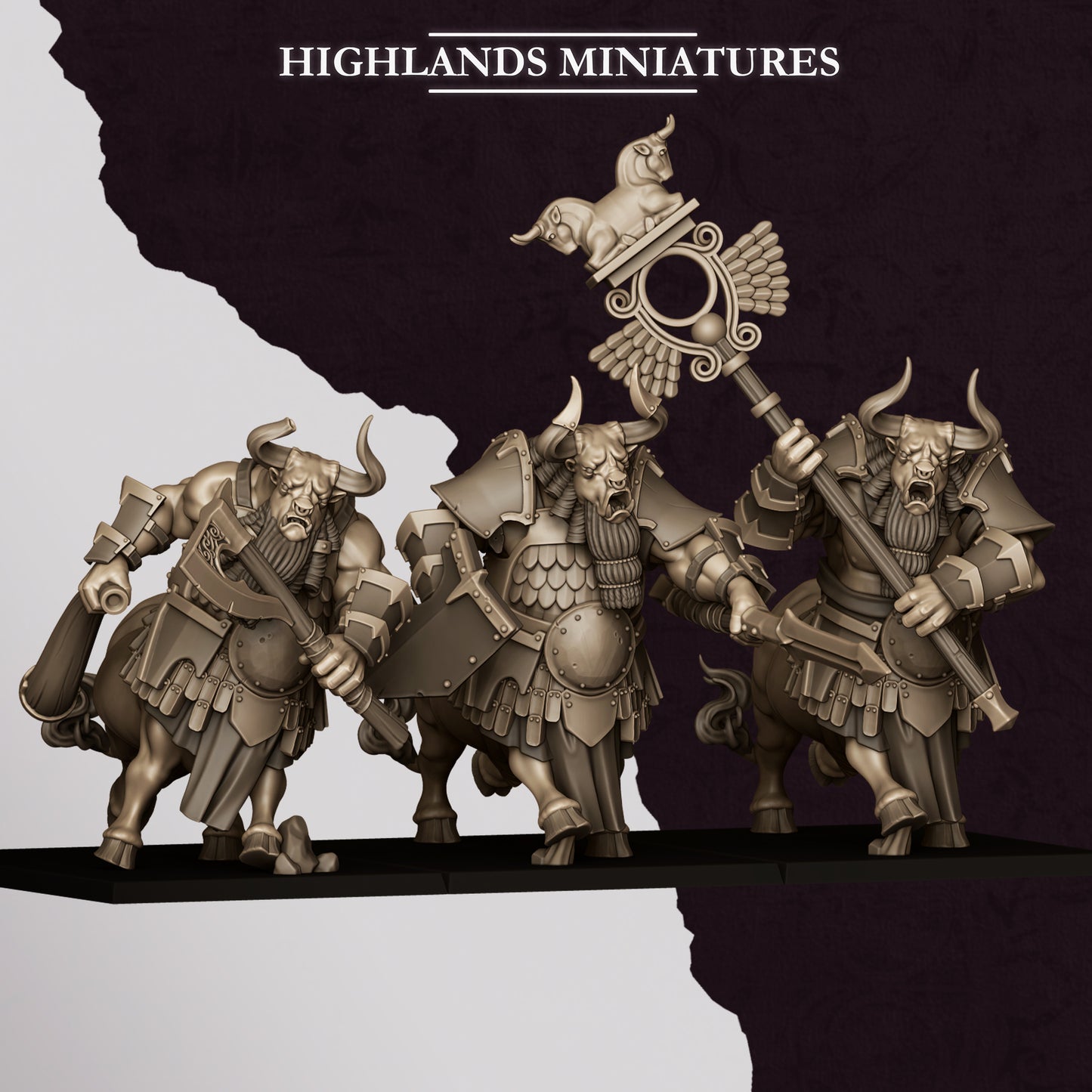 Marduk Minotaur - Chaos Dwarves - Cult of Marduk - Highlands Miniatures
