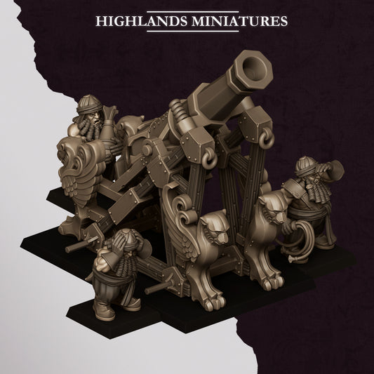 Marduk Mortar - Chaos Dwarves - Cult of Marduk - Highlands Miniatures