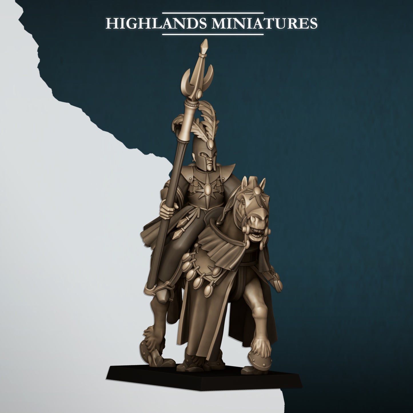 High Elves Mage with Horse - Aegean Heroes  - Highlands Miniature