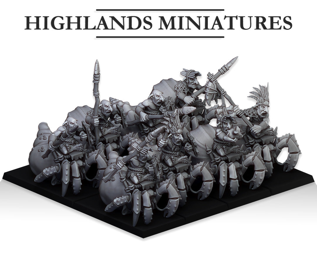 Steppe Goblin Mounted Coast Goblins - Goblin Army - Highlands Miniatures