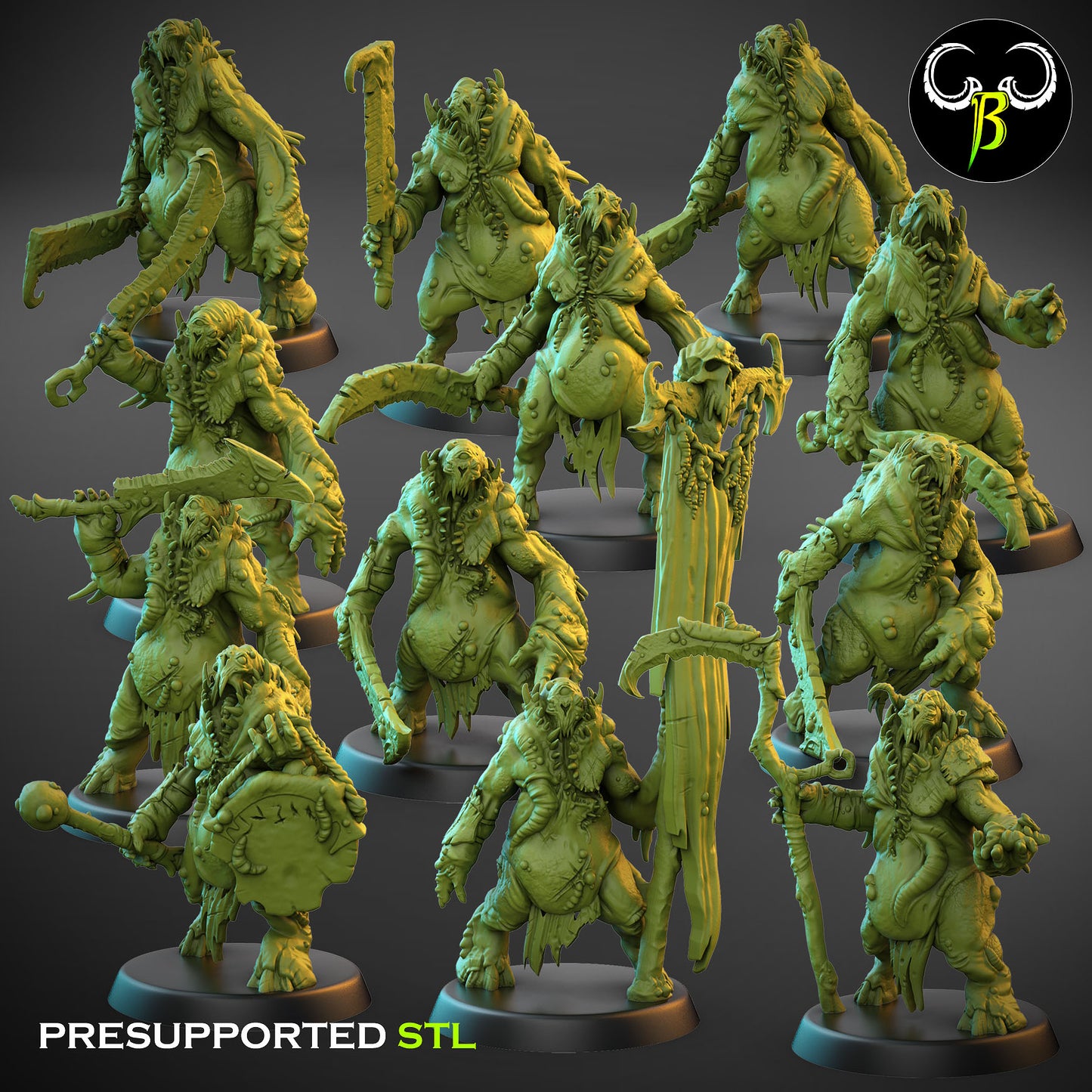 MaggotFiends Squad - Dark Legion - Chaos Army - Clay Beast Creations