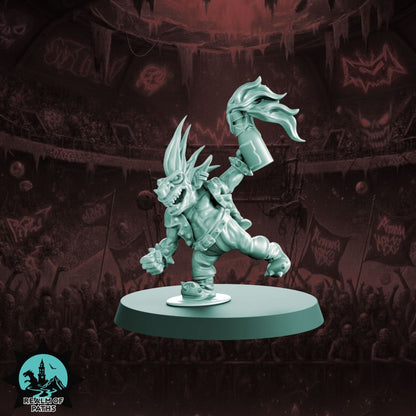 THE SPIKY PUNK Goblin Team for Fantasy Football Miniature Tabletop Game Realm of Paths