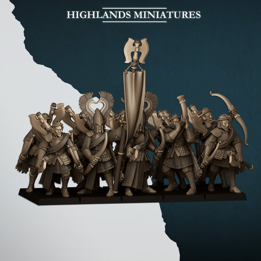 High Elves Nemean Lions with Bows - Aegean Heroes  - Highlands Miniature