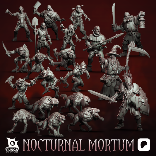 The Nocturnal Mortum Warband Undead Miniature Punga Miniatures