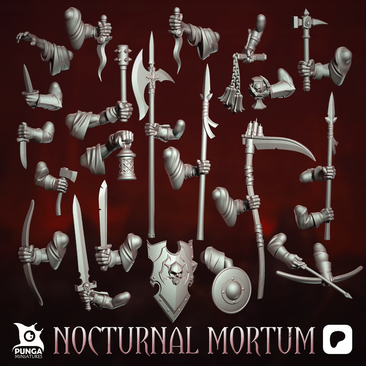 The Nocturnal Mortum Warband Undead Miniature Punga Miniatures