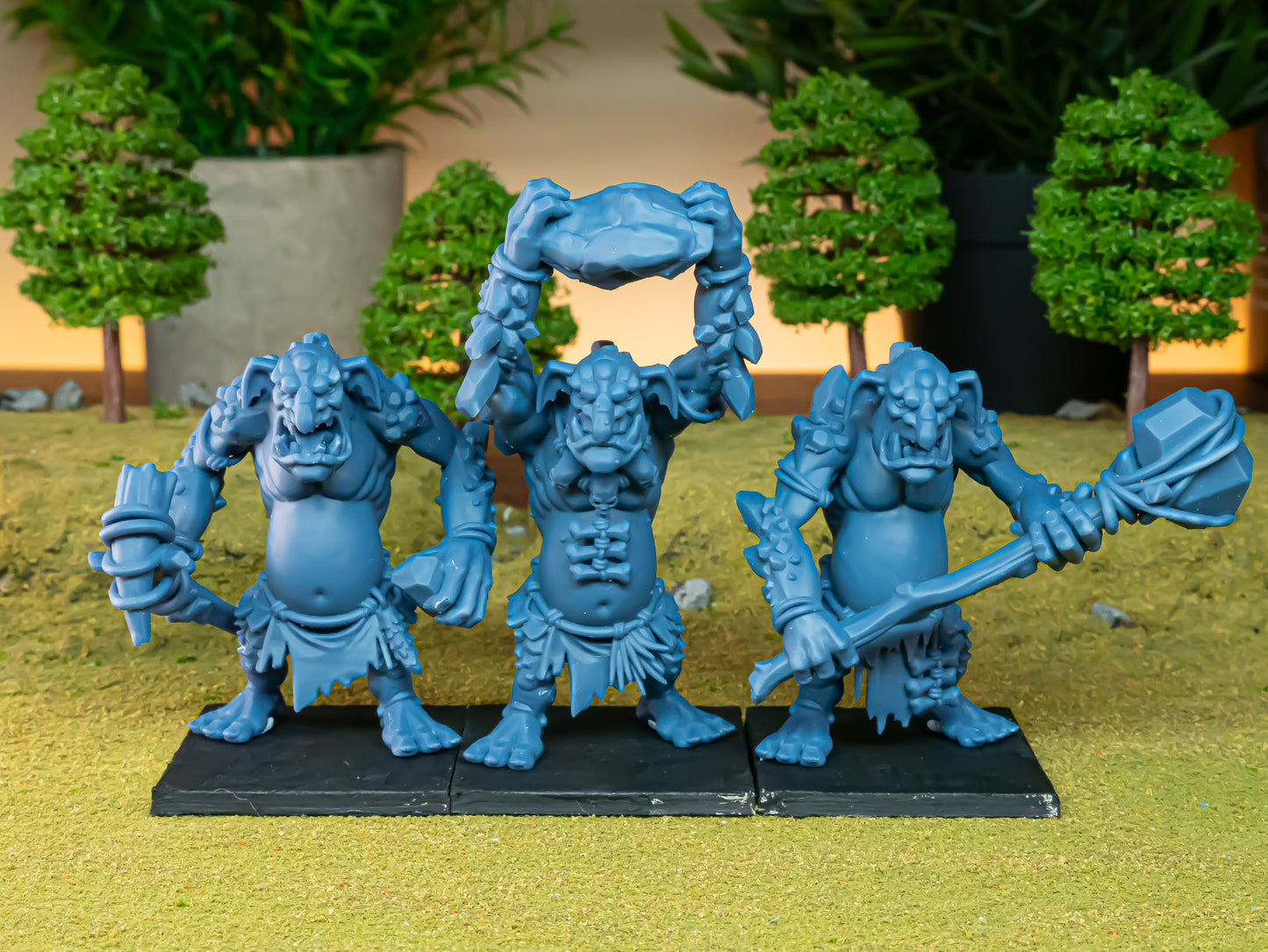 Moredhun's Orcs Cave Trolls - Orc Army - Highlands Miniatures - TheMajorLab