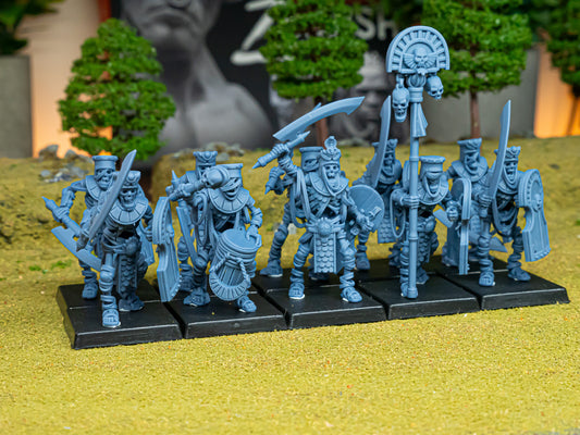 Ancient Arise – Tomb Kings Army by Highlands Miniatures | Resin Undead Infantry, Colossi & War Machines for Fantasy Wargames