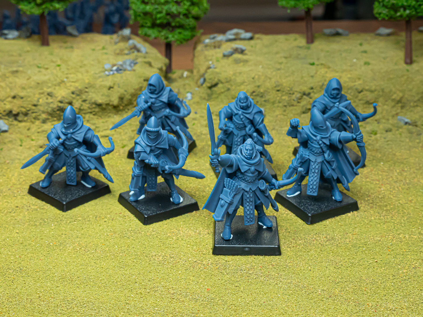 Aegeab Elves Army Archers and Mage | Highlands Miniatures