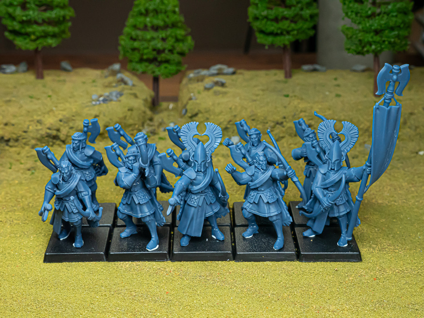 Aegeab Elves Army Archers and Mage | Highlands Miniatures