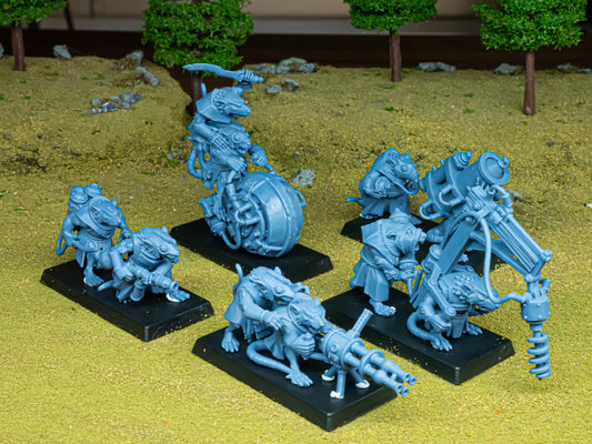 Ratmen  Heavy Weapons Teams - Ratmen Army - Sewer Vermin - Highlands Miniatures