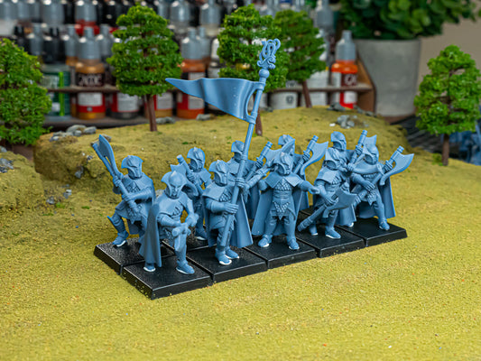 Axemen - Wood Elves - Feral Elves - Highlands Miniatures
