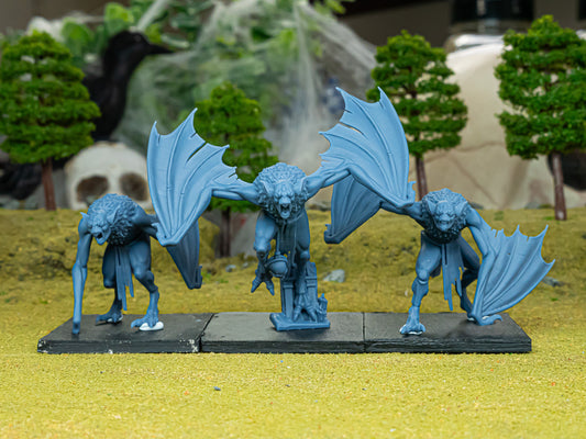 Monsters of the Crypt – Crypt Bats by Highlands Miniatures | Resin Undead Bat Creatures for Fantasy Wargames