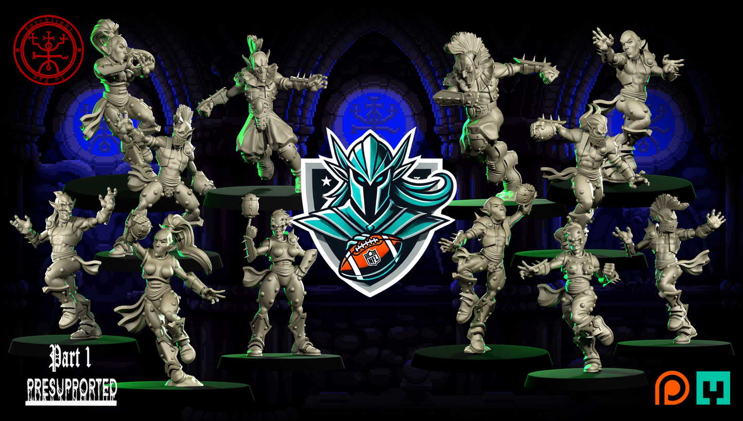 The Pro Eleven Alliance Team for Fantasy Football Miniature Tabletop Game Torchlight Models