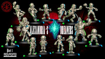 The Alexandria’s Dreamers – OWA Fantasy Football Team – High Quality Resin Miniatures – Torchlight Models