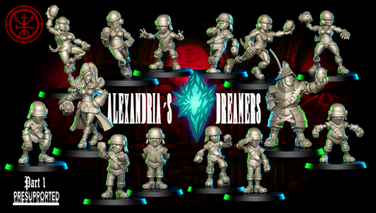 The Alexandria’s Dreamers – OWA Fantasy Football Team – High Quality Resin Miniatures – Torchlight Models