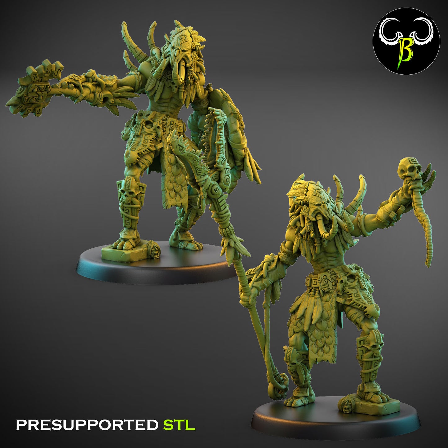 Preda'troll - HEDTAKA TRIBE - Orcs Army - Clay Beast Creations