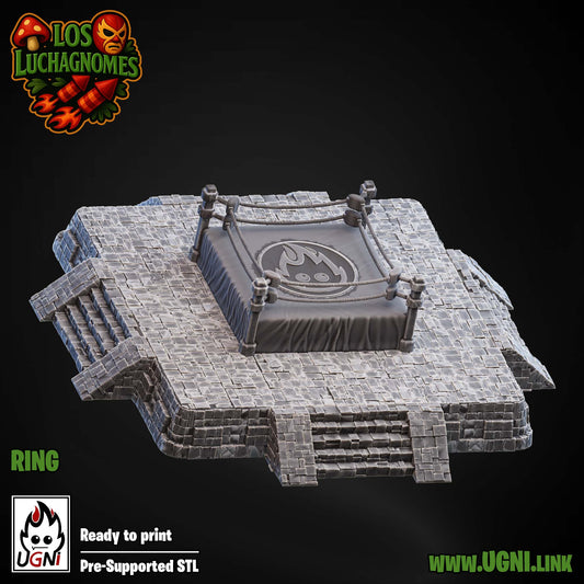 Los Lunchadores Ring for Fantasy football Ugni Miniatures