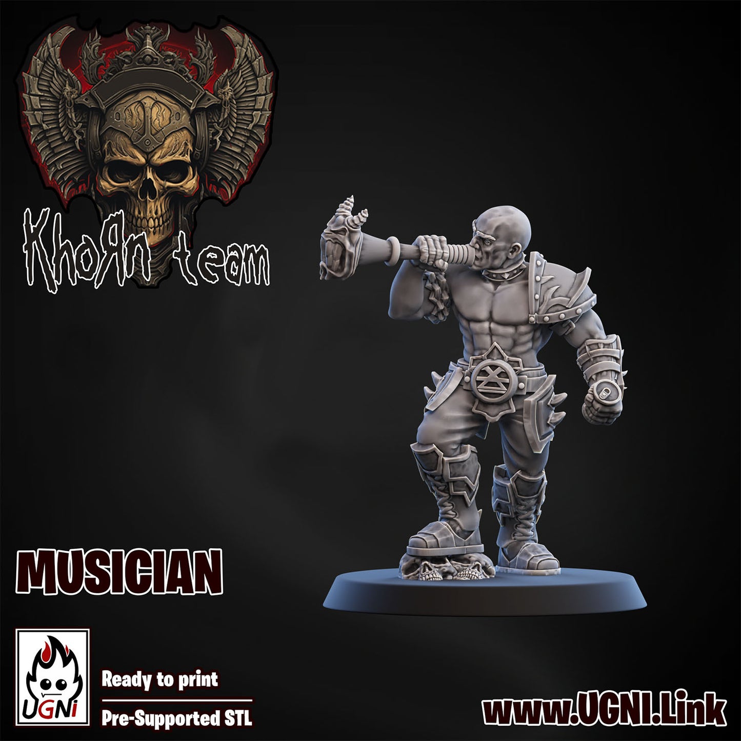 4x Chaos Khorne Cheerleaders Fantasy Football UGNI Miniatures