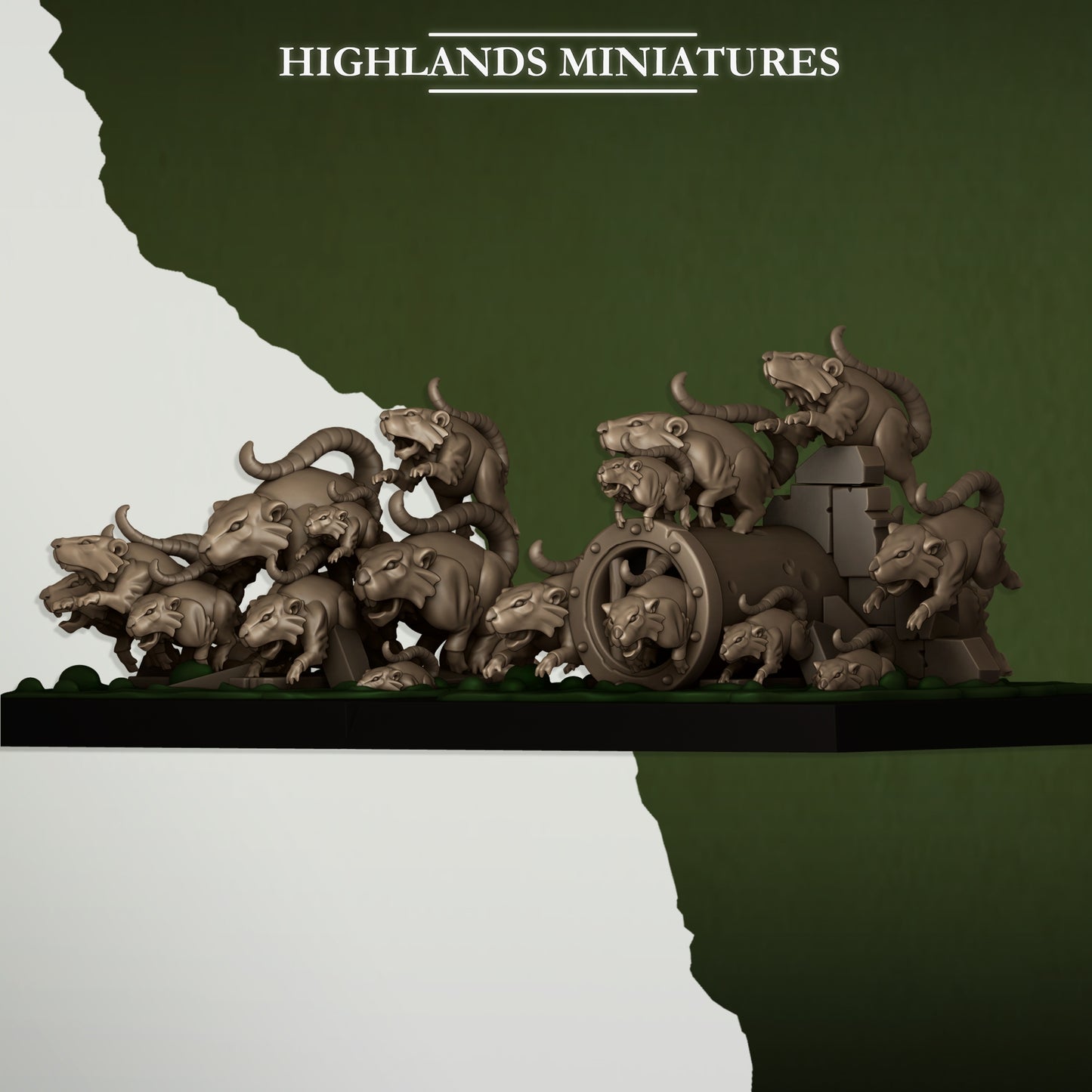 Ratmen Rat Swarm - Ratmen Army - Sewer Vermin - Highlands Miniatures