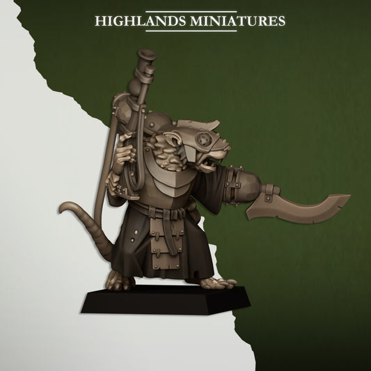 Sewer Vermin Technologies Ratmen Collection – 3D Printed Miniatures Fantasy Wargames - Highlands Miniatures - TheMajorLab