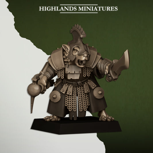 Vermin Master – Ratmen Warband Miniatures by Highlands Miniatures | 3D Printed Resin for Fantasy & Skirmish Wargames