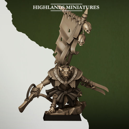 Vermin Master – Ratmen Warband Miniatures by Highlands Miniatures | 3D Printed Resin for Fantasy & Skirmish Wargames