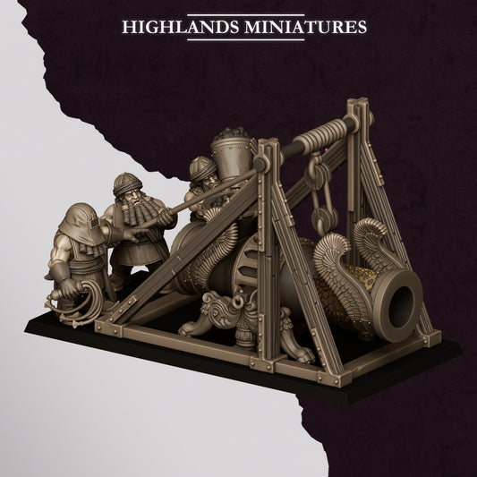 Marduk Cannon - Chaos Dwarves - Cult of Marduk - Highlands Miniatures