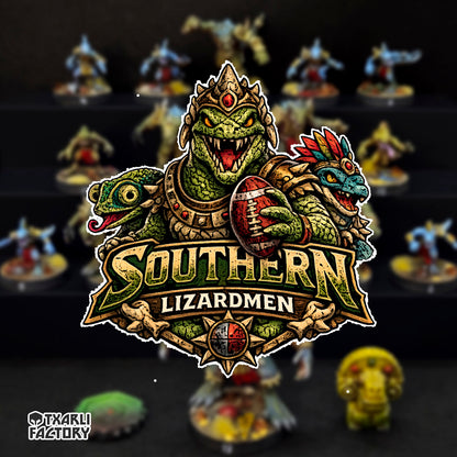 Southern Lizardmen Team for Fantasy Football Miniature Tabletop Game Txarli Factory