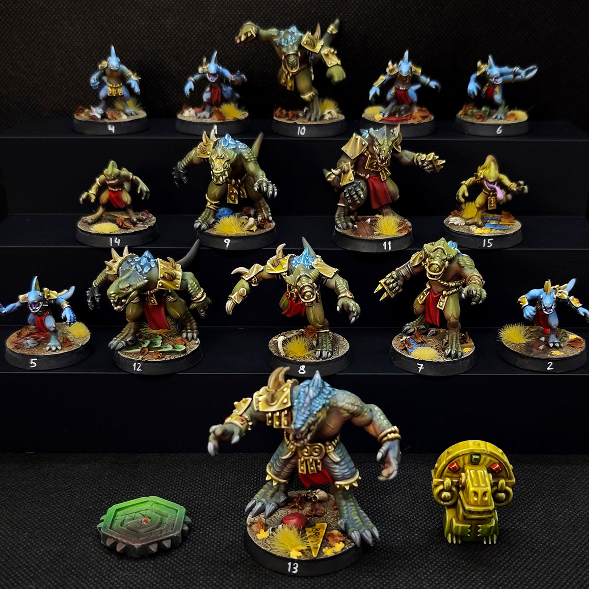 Southern Lizardmen Team for Fantasy Football Miniature Tabletop Game Txarli Factory