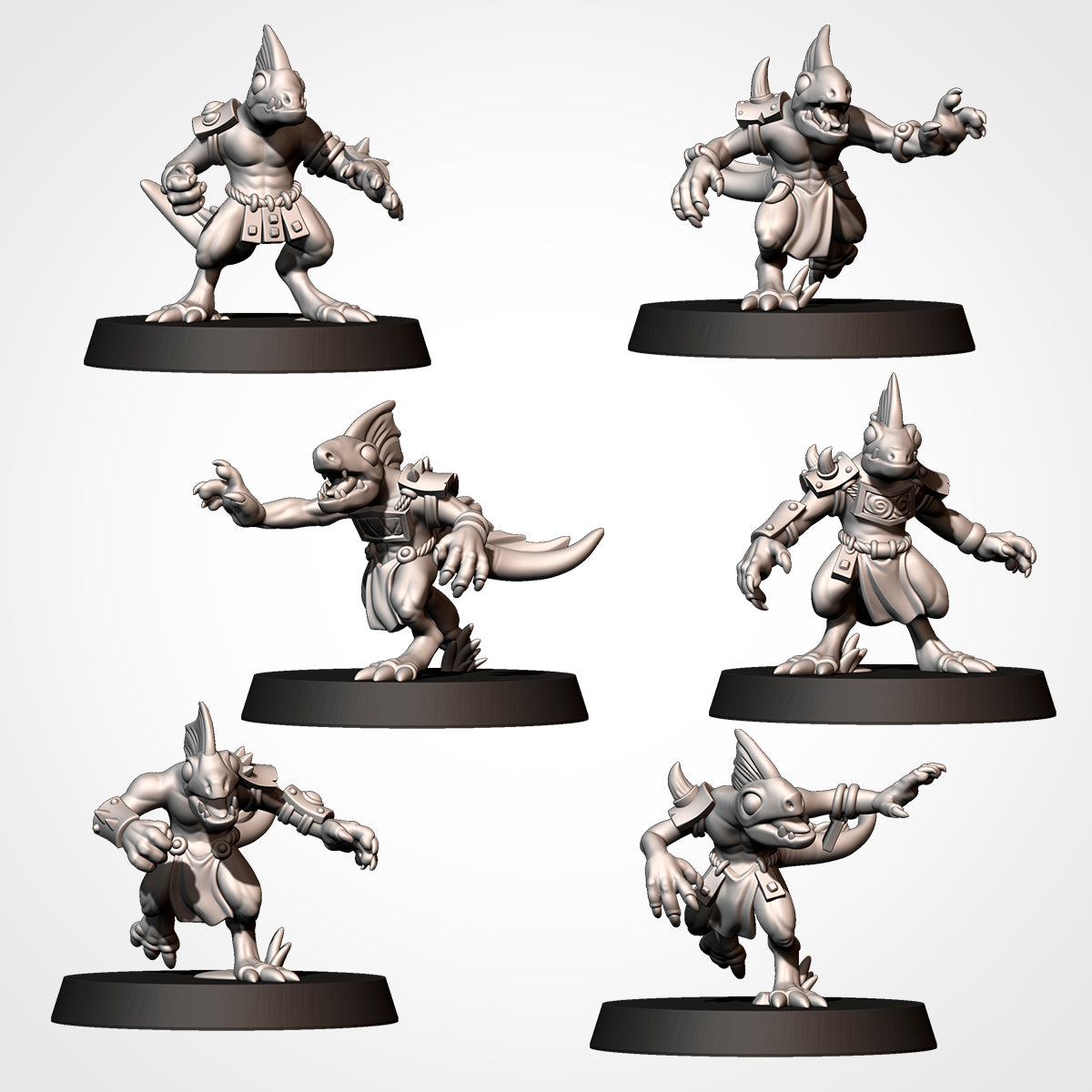 Southern Lizardmen Team for Fantasy Football Miniature Tabletop Game Txarli Factory