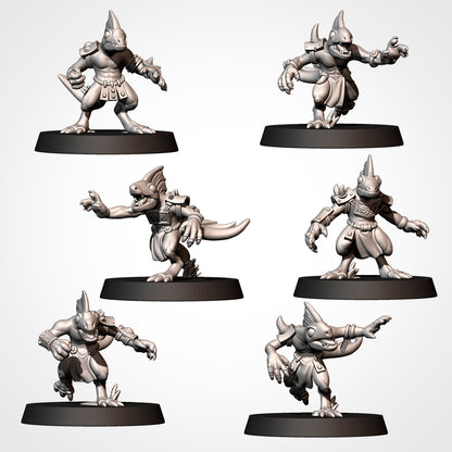 Southern Lizardmen Team for Fantasy Football Miniature Tabletop Game Txarli Factory