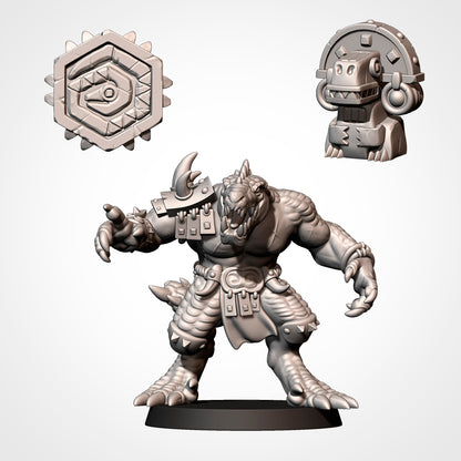 Southern Lizardmen Team for Fantasy Football Miniature Tabletop Game Txarli Factory