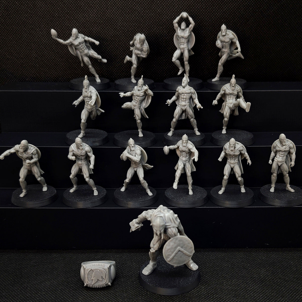 Spartans Human Team for Fantasy Football Miniature tabletop Game Txarli Factory