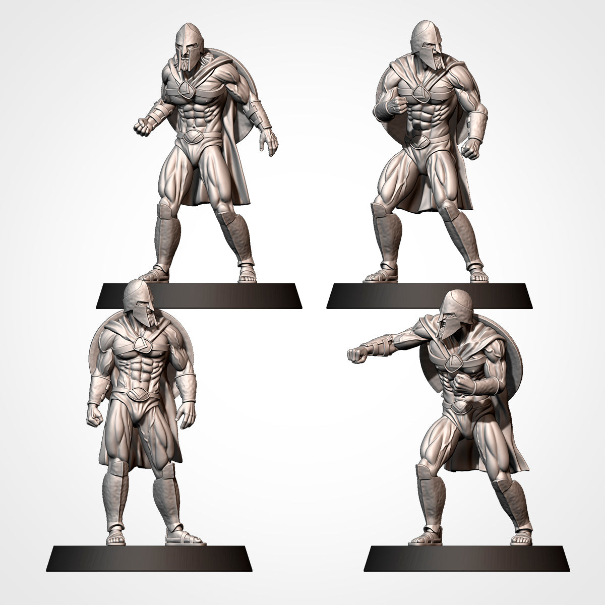 Spartans Human Team for Fantasy Football Miniature tabletop Game Txarli Factory