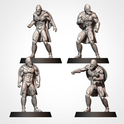 Spartans Human Team for Fantasy Football Miniature tabletop Game Txarli Factory