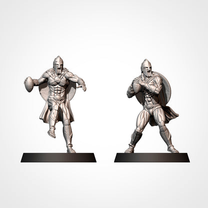 Spartans Human Team for Fantasy Football Miniature tabletop Game Txarli Factory