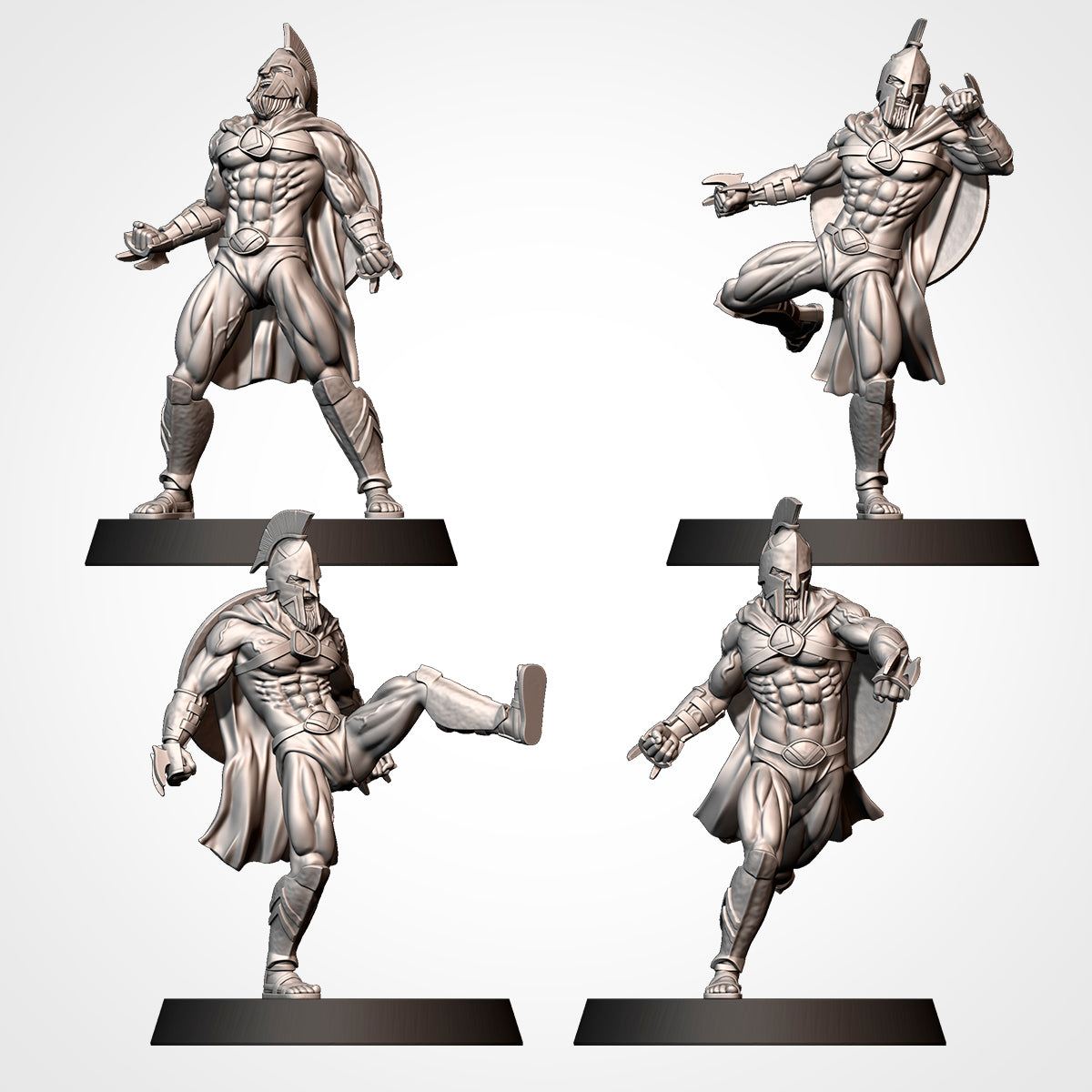 Spartans Human Team for Fantasy Football Miniature tabletop Game Txarli Factory