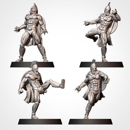 Spartans Human Team for Fantasy Football Miniature tabletop Game Txarli Factory