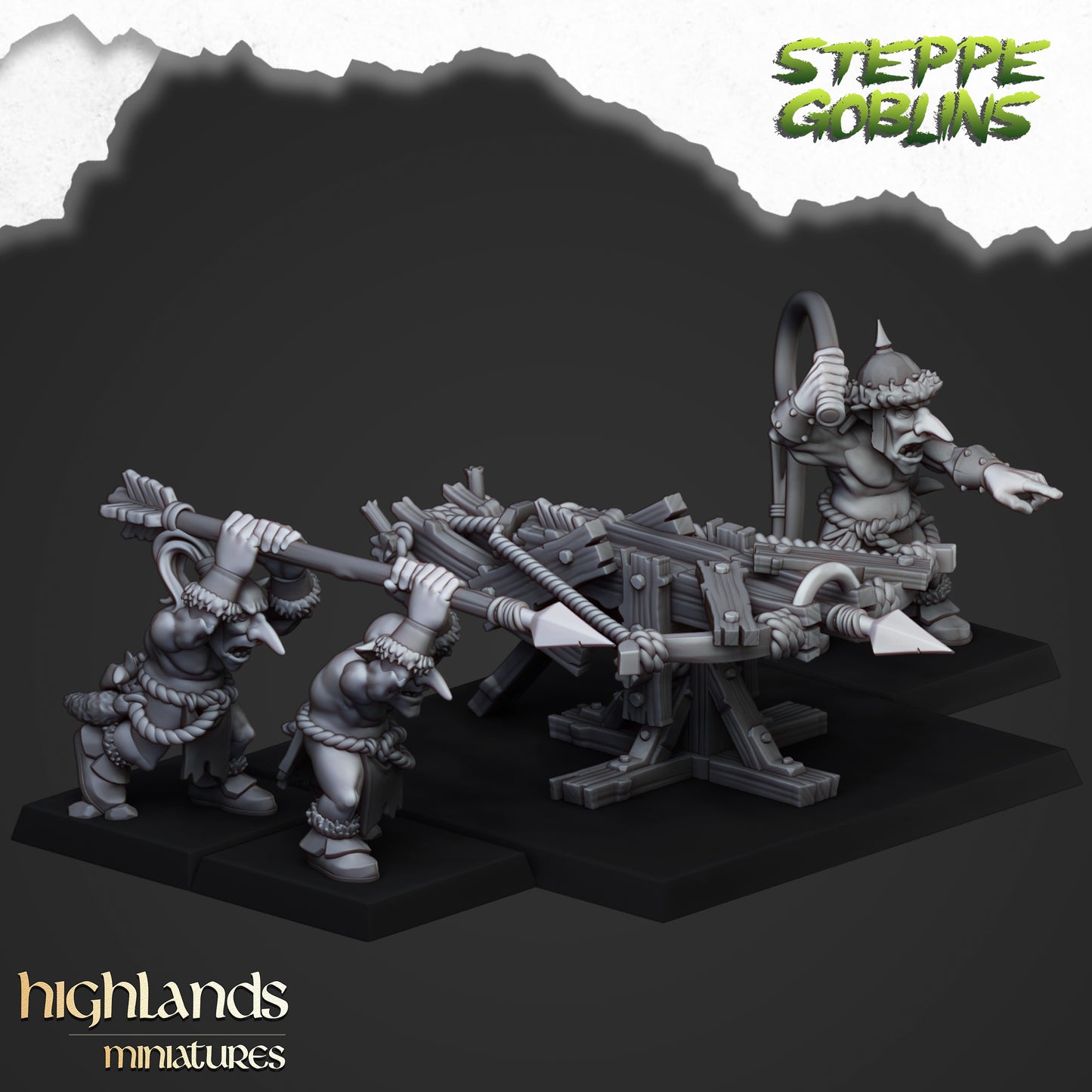 Steppe Goblins Big Crossbow - Goblin Army - Highlands Miniatures