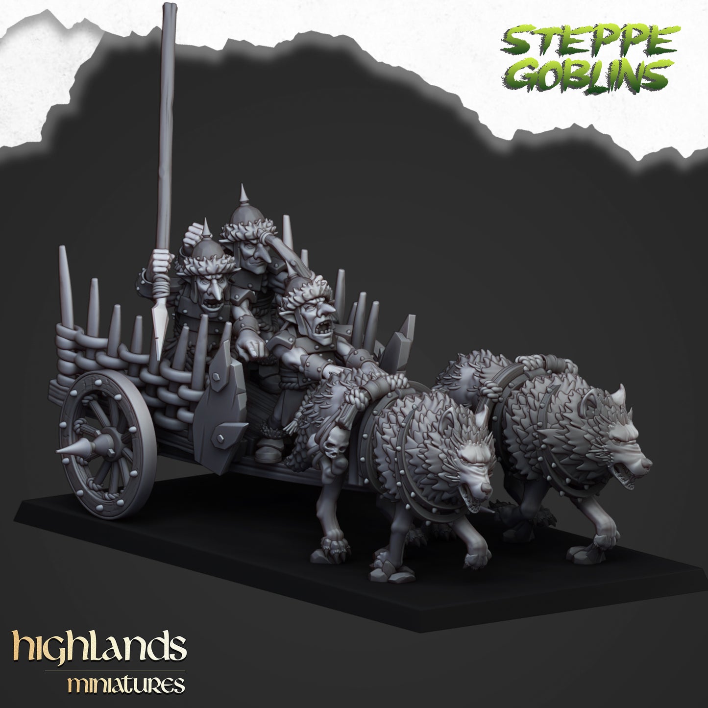 Steppe Goblin Chariot - Goblin Army - Highlands Miniatures