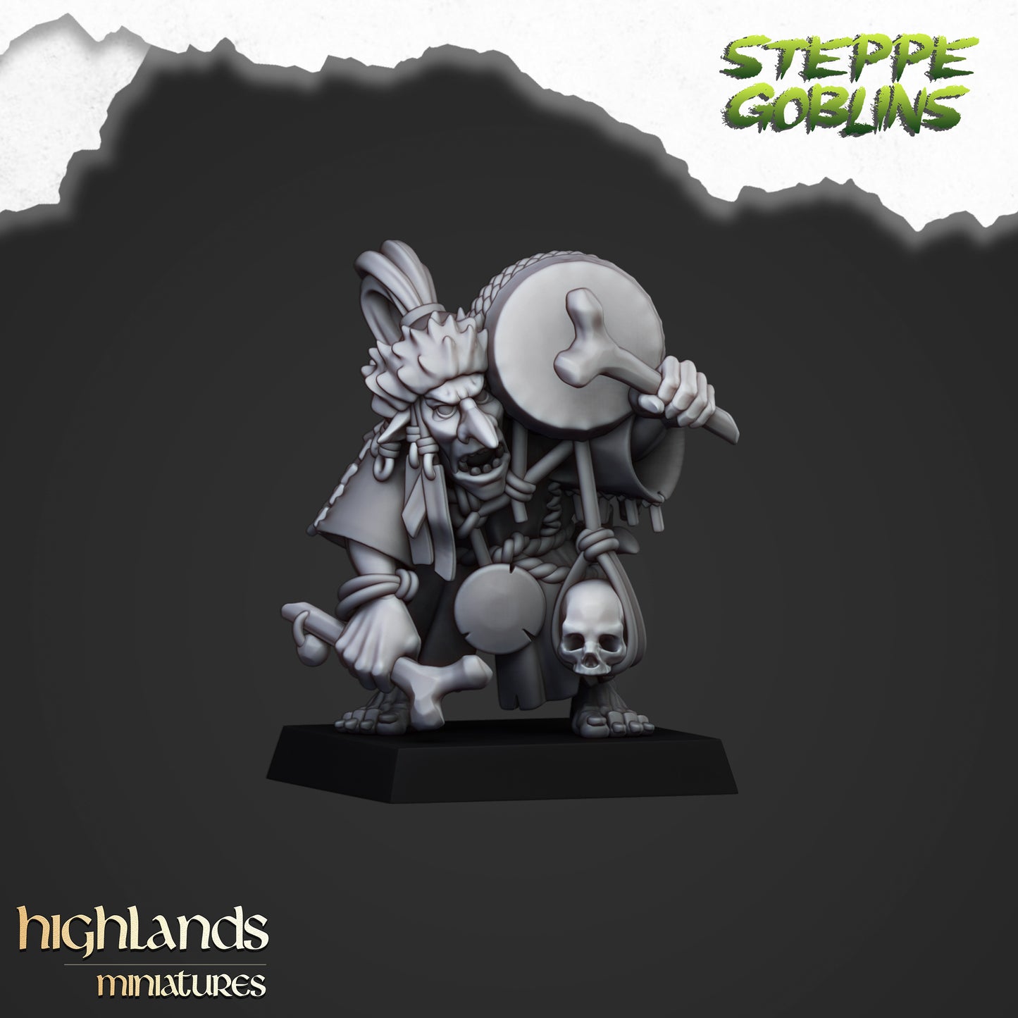 Steppe Goblin Shaman - Goblin Army - Highlands Miniatures