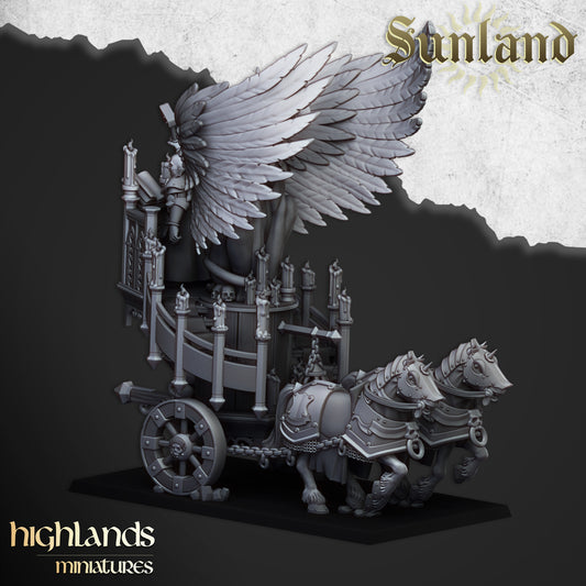 Sunland Priest on Altar - Human Army - Highlands Miniatures