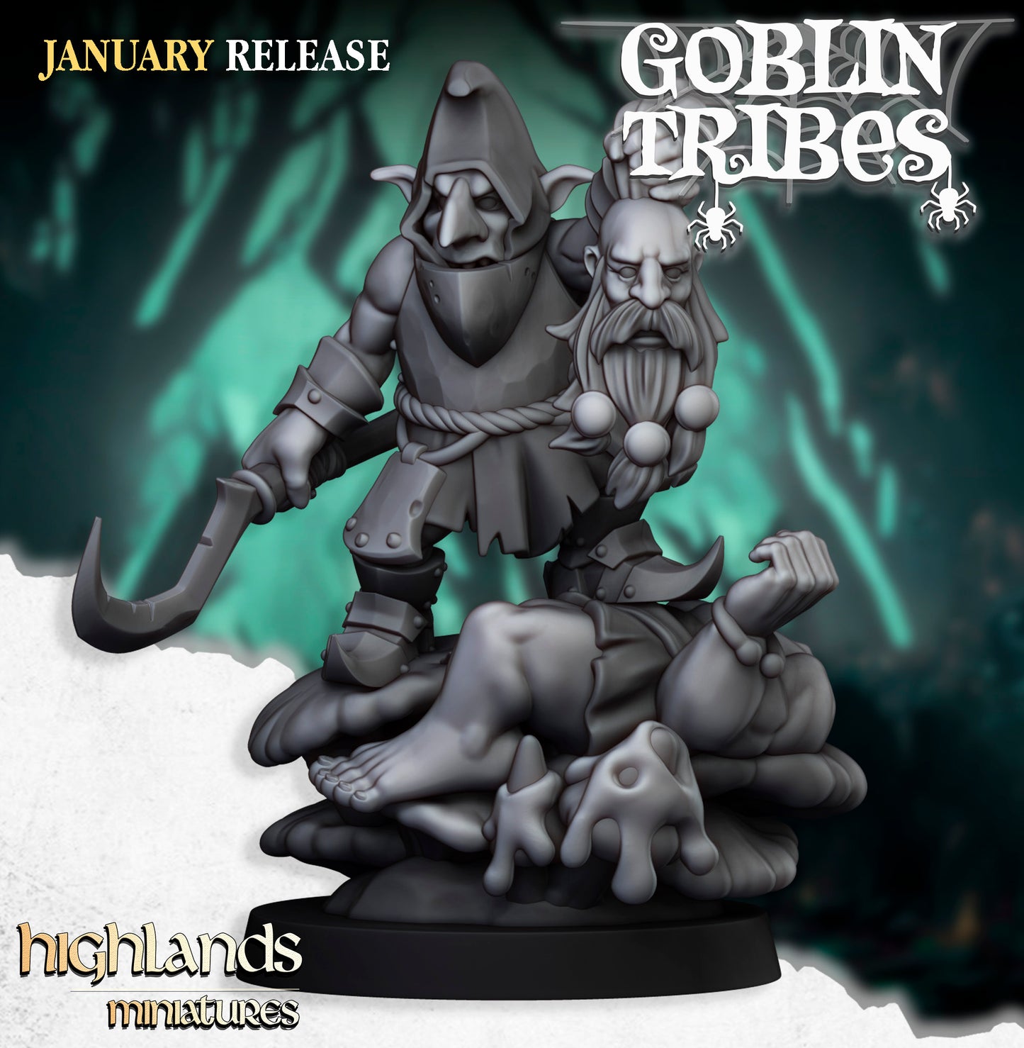 Swamp Goblin Miniature Collection – 3D Printed Fantasy Goblins for Tabletop & Skirmish Wargames - Highlands Miniatures