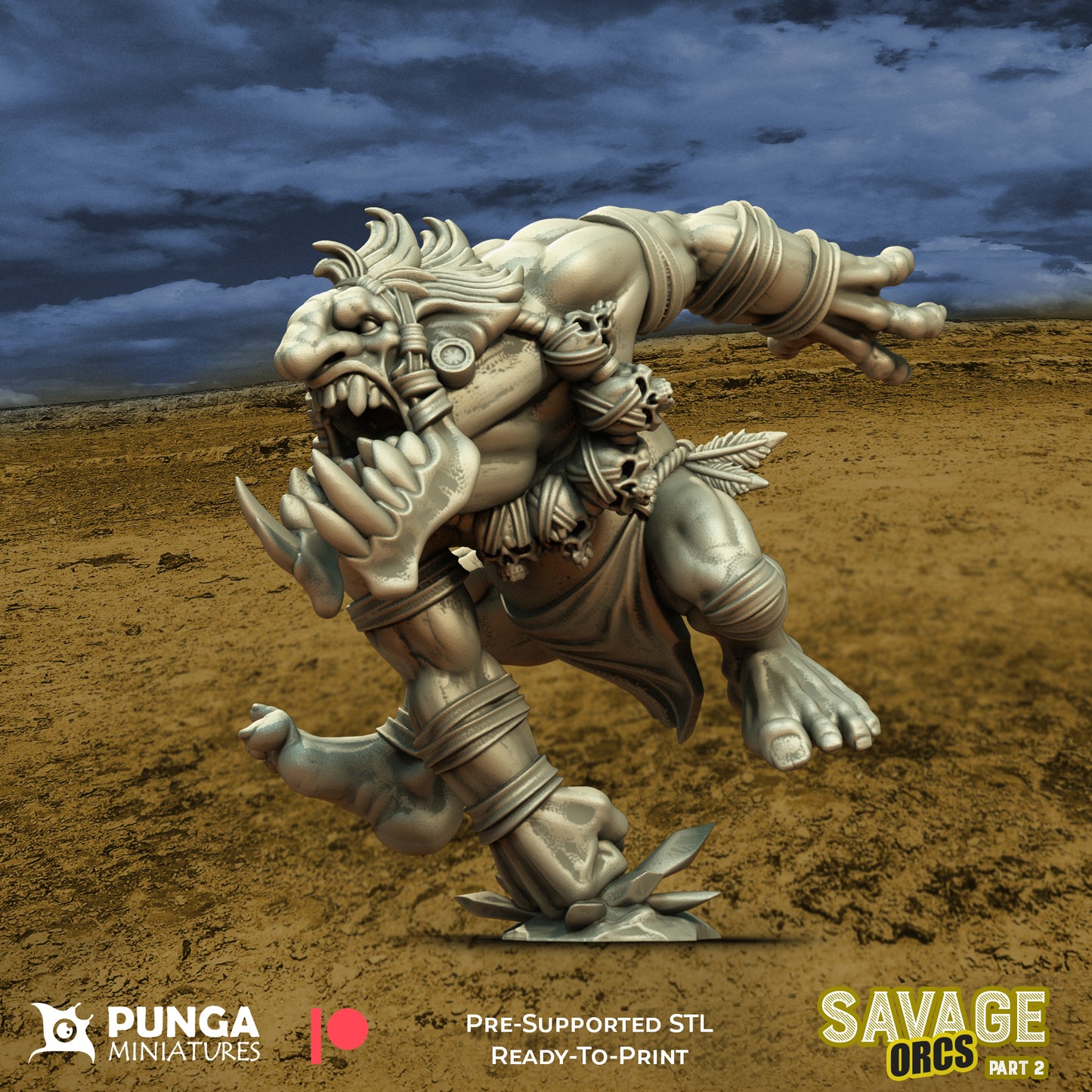 Savage Orcs Team Fantasy Football Punga Miniatures