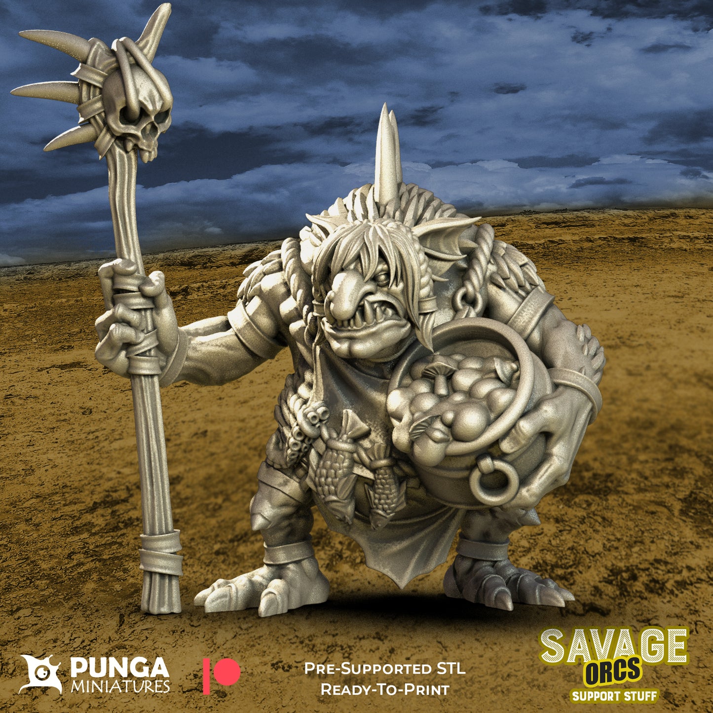 Savage Orcs Team Fantasy Football Punga Miniatures