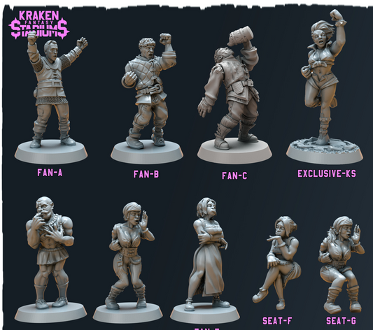Kraken Stadium Fans Pack Human - Kraken 3D Studio