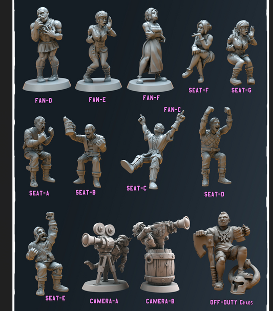 Kraken Stadium Fans Pack Human - Kraken 3D Studio