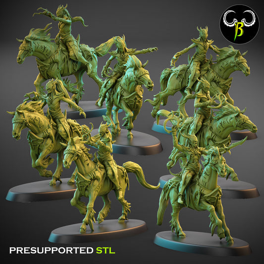 Silk Cabalists Squad - Cult of the EIGHT - Dark Elves army - Clay Beast Creations - TheMajorLab