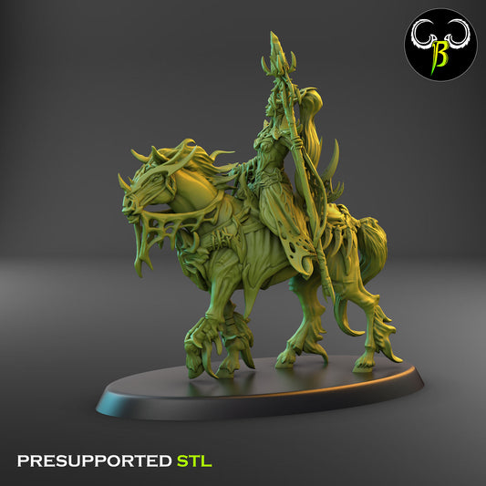 Silk Enchanteress - Cult of the EIGHT - Dark Elves army - Clay Beast Creations - TheMajorLab