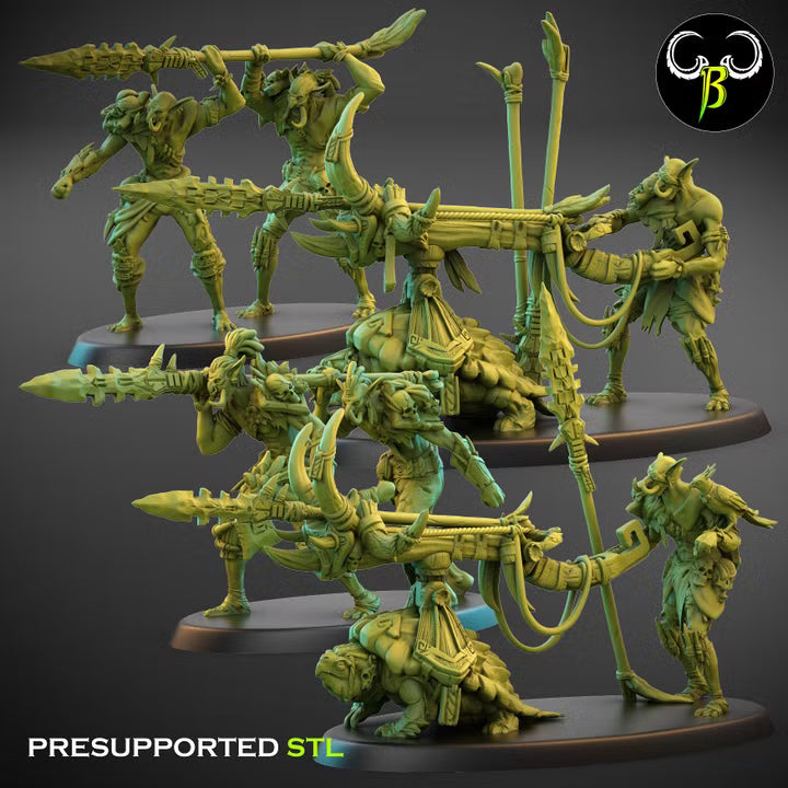 Stabba Thrower and Stabba Crew - ClayBeastCreation, Hedtekka Tribe orc ballistas
